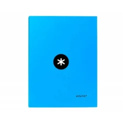 Carpeta 4 anillas 25mm Liderpapel Antartik A4 color azul carton forrado