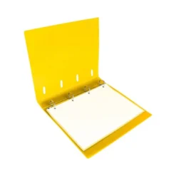 CARPETA 4 ANILLAS 25 MM LIDERPAPEL DIN A4 COLOR AMARILLO POLIPROPILENO