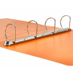 CARPETA 4 ANILLAS 40 MM LIDERPAPEL DIN A4 COLOR NARANJA POLIPROPILENO