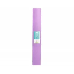 CARPETA 4 ANILLAS 40 MM LIDERPAPEL DIN A4 COLOR ROSA POLIPROPILENO