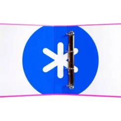 Carpeta 4 anillas 40 mm Liderpapel Antartik A4 color rosa carton forrado