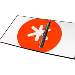 Carpeta 4 anillas 40mm Liderpapel Antartik A4 color negro carton forrado