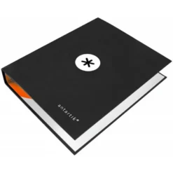 Carpeta 4 anillas 40mm Liderpapel Antartik A4 color negro carton forrado