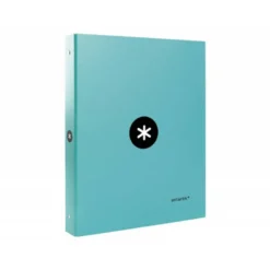 Carpeta Antartik 4 anillas DIN A4 Carton forrado Color Menta