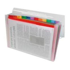 Carpeta Beautone clasificadora con fuelle polipropileno Din-A5 Spectrafile