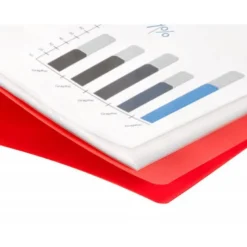Carpeta Beautone escaparate de 60 fundas fijas Din A4 color rojo