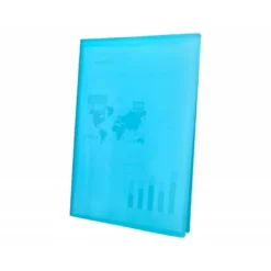 Carpeta Beautone escaparate azul con 30 fundas fijas Din a4