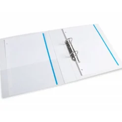 CARPETA CANGURO 2 ANILLAS MIXTAS 40MM LIDERPAPEL A4 PLASTICO COLOR BLANCO