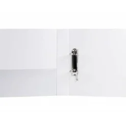 CARPETA CANGURO 2 ANILLAS MIXTAS 40MM LIDERPAPEL A4 PLASTICO COLOR BLANCO