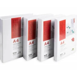 CARPETA CANGURO 2 ANILLAS MIXTAS 40MM LIDERPAPEL A4 PLASTICO COLOR BLANCO