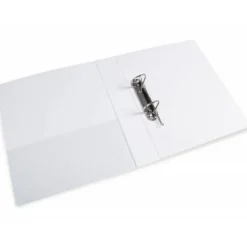 CARPETA CANGURO 2 ANILLAS MIXTAS 40MM LIDERPAPEL A4 PLASTICO COLOR BLANCO