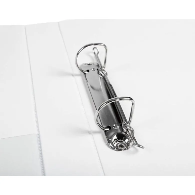 Carpeta canguro de 2 anillas Liderpapel Din A4 blanca