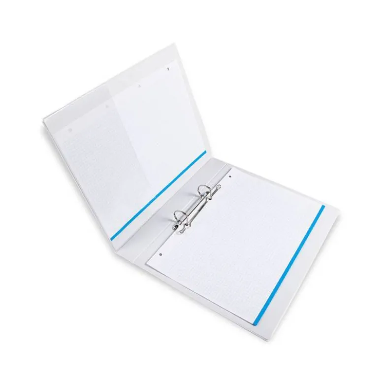 Carpeta canguro de 2 anillas Liderpapel Din A4 blanca