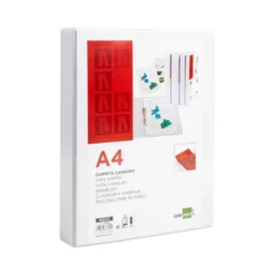 Carpeta canguro de 2 anillas Liderpapel Din A4 blanca