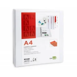 Carpeta canguro plastico Liderpapel Din A4 4 anillas