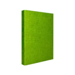 Carpeta carton forrado 4 anillas Liderpapel Paper Coat lomo 40 mm folio verde