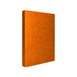 Carpeta carton forrado 4 anillas Liderpapel Paper Coat lomo 40 mm folio naranja