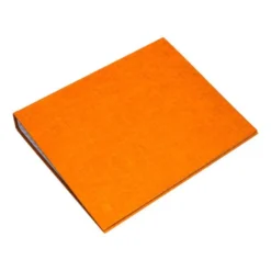 Carpeta carton forrado 4 anillas Liderpapel Paper Coat lomo 40 mm folio naranja