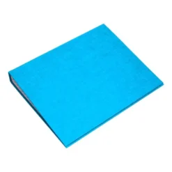 Carpeta carton forrado 4 anillas Liderpapel Paper Coat lomo 40 mm folio celeste