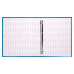 Carpeta carton forrado 4 anillas Liderpapel Paper Coat lomo 40 mm folio celeste