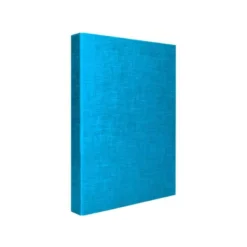 Carpeta carton forrado 4 anillas Liderpapel Paper Coat lomo 40 mm folio celeste