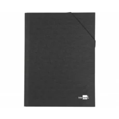Carpeta clasificadora carton Paper Coat Liderpapel Folio negro