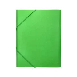 Carpeta clasificadora carton gomas Paper Coat Liderpapel verde