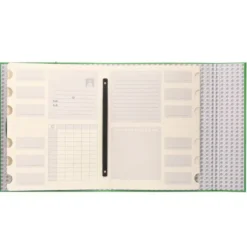 Carpeta clasificadora carton gomas Paper Coat Liderpapel verde