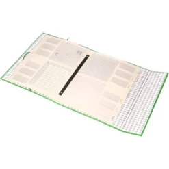 Carpeta clasificadora carton gomas Paper Coat Liderpapel verde