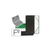 Carpeta clasificadora de plastico Pardo negro