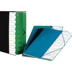 Carpeta clasificadora de plastico Pardo negro