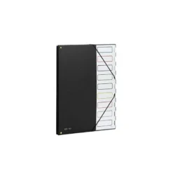 Carpeta clasificadora de plastico Pardo negro