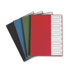 Carpeta clasificadora de plastico Pardo negro