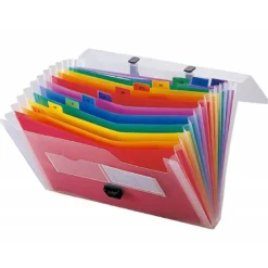 Carpeta clasificadora de polipropileno Beautone Din A4 con 13 departamentos