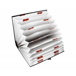 Carpeta clasificadora folio carton Liderpapel negro
