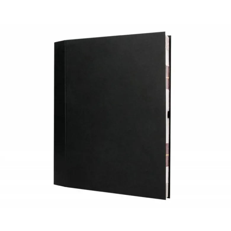 Carpeta clasificadora folio carton Liderpapel negro