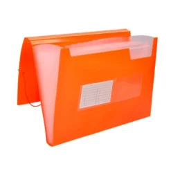 Carpeta clasificadora fuelle Liderpapel DIN A4 poliporpileno 13 departamentos color naranja