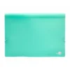 Carpeta clasificadora fuelle Liderpapel DIN A4 poliporpileno 13 departamentos color verde