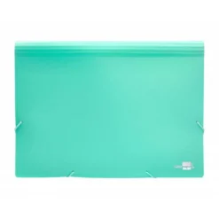 Carpeta clasificadora fuelle Liderpapel DIN A4 poliporpileno 13 departamentos color verde