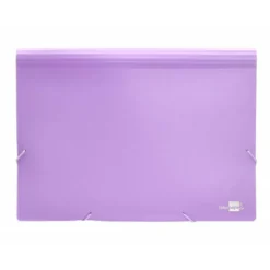 Carpeta clasificadora fuelle Liderpapel DIN A4 poliporpileno 13 departamentos color violeta