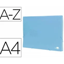 Carpeta clasificadora fuelle Liderpapel DIN A4 poliporpileno 13 departamentos color azul