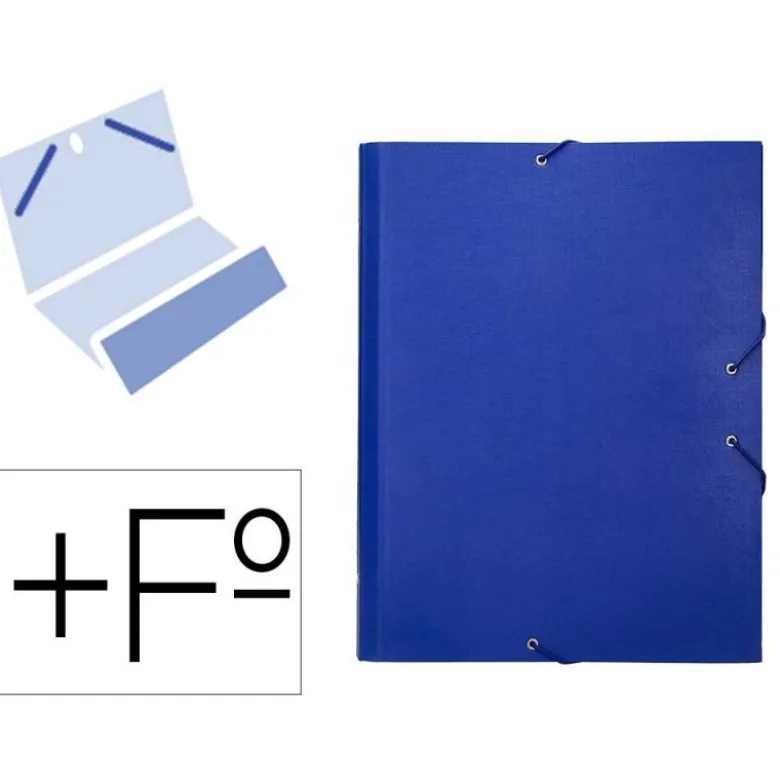 Carpeta clasificadora Paper Coat Liderpapel azul
