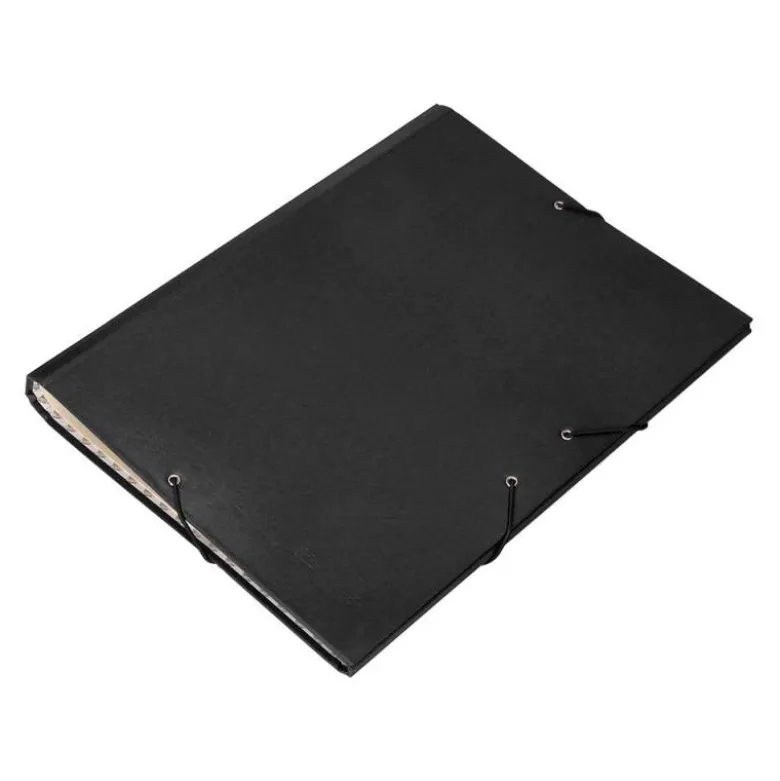 Carpeta clasificadora Paper Coat Liderpapel folio negro