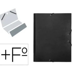 Carpeta clasificadora Paper Coat Liderpapel folio negro