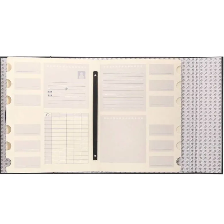 Carpeta clasificadora Paper Coat Liderpapel folio negro