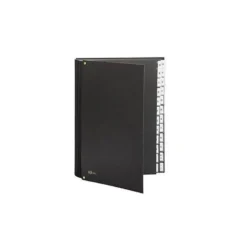 Carpeta Clasificadora Pardo DIN A4+ Carton Compacto con Fuelle 24 departamentos Negro