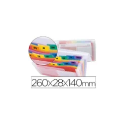 Carpeta clasificadora polipropileno Beautone 260 x 140 mm