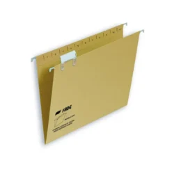 Carpeta colgante Hamelin folio prolongado visor superior kraft eco naranja amarillo