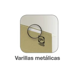 Carpeta colgante marca Gio con visor lateral folio