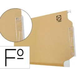 Carpeta colgante marca Gio con visor lateral folio